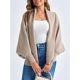 thumbnail image 2 of Autumn/ Winter Open Front Casual Solid Color Women's Loose Knitted Cardigan, 2 of 6