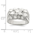 thumbnail image 4 of 925 Sterling Silver Polished Mens Nugget Ring Size 10 Jewelry Gifts for Men - 9.5 Grams, 4 of 10