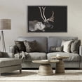 thumbnail image 3 of Stupell Industries Rustic Lodge Dark Reindeer at Night Black Floating Frame Canvas Art, 31 x 21, by Amy Carroll, 3 of 8