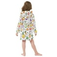 thumbnail image 7 of FORMRS Niños Bathrobe Unisex Hooded Robe Soft Plush Pajamas Sleepwear, Size 10-12T, Cute Vegetables, 7 of 7