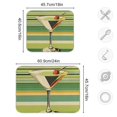 thumbnail image 4 of Yayeee Dish Drying Mat for Kitchen Counter 16"x18" Microfiber Absorbent Pad, Colorful Martini, 4 of 7