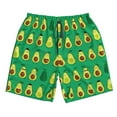 thumbnail image 3 of Uemuo Cartoon Fruit 1 Pattern Men's Swim Trunks Hawaiian Beach Bathing Suit Swimsuits Beach Quick-Dry Shorts with Pockets-3X-Large, 3 of 9