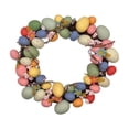 thumbnail image 2 of karymi Multicolor Plastic Easter Egg Wreath 13.77x13.77x2.36in Artificial Ring Door Hanging Wall Decor Party Scene Home Spring Celebration Holiday Gifts Family Gifts, 2 of 6