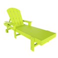 thumbnail image 5 of WestinTrends 2 Piece Adirondack Poly Reclining Chaise Lounge With Arms & Wheels, Lime, 5 of 5