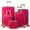 Red, variant on Zimtown Luggage 5 Piece Sets Suitcase ABS Hardside with Spinner Wheels and TSA Lock, Deep Green