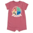 thumbnail image 2 of Harry Potter Slytherin Ravenclaw Hufflepuff Romper and Bucket Sun Hat Outfit Set Newborn to Toddler, 2 of 5