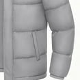 thumbnail image 4 of Men's Jacket Oversized Splice Quilted Lightweight Puffer Jacket Stand Collar Jacket Zipper Pockets Casual Padded Coat, 4 of 5