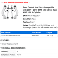 thumbnail image 2 of Front Control Arm Kit 6 - Compatible with 2009 - 2010 BMW 535i xDrive Base AWD 3.0L 6-Cylinder - Autopart Premium, 2 of 2