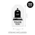 thumbnail image 5 of Koyal Wholesale 100-Pk RIP Tombstone Halloween Gift Tags With String, Favor Bag Tags Halloween Decorations 2 x 3.75 inch, 5 of 5
