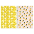 thumbnail image 1 of Farmhouse Lemon Kitchen Towels Set of 2, Yellow Citrus Design Dish Towels - Absorbent Hand Tea Towels for Baking, Cooking and Country Kitchen Style, 1 of 1