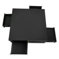 thumbnail image 3 of Euroco Storage Particle Board Coffee Table, Black, 3 of 8