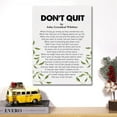 thumbnail image 5 of Canvas Wall Art Inspirational Don''t Quit Canvas Print Positive Painting Home Wall Decor Framed Gift 12x15 Inch, 5 of 5