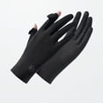 thumbnail image 2 of Karight Womens UPF Protection Cycling Gloves Touch Screen Fingerless Non-Slip Quick Dry Ice Silk Patchwork Outdoor Sports Gloves, 2 of 2