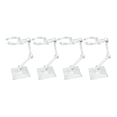 thumbnail image 1 of KLKCMS Support de Modèle de Poupée Angle Réglable pour Poupée de 6 Pouces 4 Pcs Transparent 4x4cm, 1 of 7