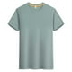 thumbnail image 2 of Tops para hombre, blusas y camisas de manga corta con cuello redondo para hombre, blusas casuales elásticas deportivas de color liso para hombre, blusas de manga corta con cuello redondo para hombre,, 2 of 5