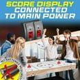 thumbnail image 4 of SereneLife 54" Air Hockey Game Table with 2X Stronger Motor, Light-up Scoreboard, AC in Line Power Switch Includes 2 Pucks, 2 Pushers - Natural, 4 of 7