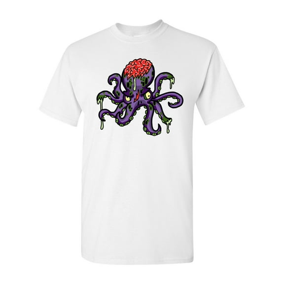 Zombie Octopus Undead Animals Adult DT T-Shirt Tee