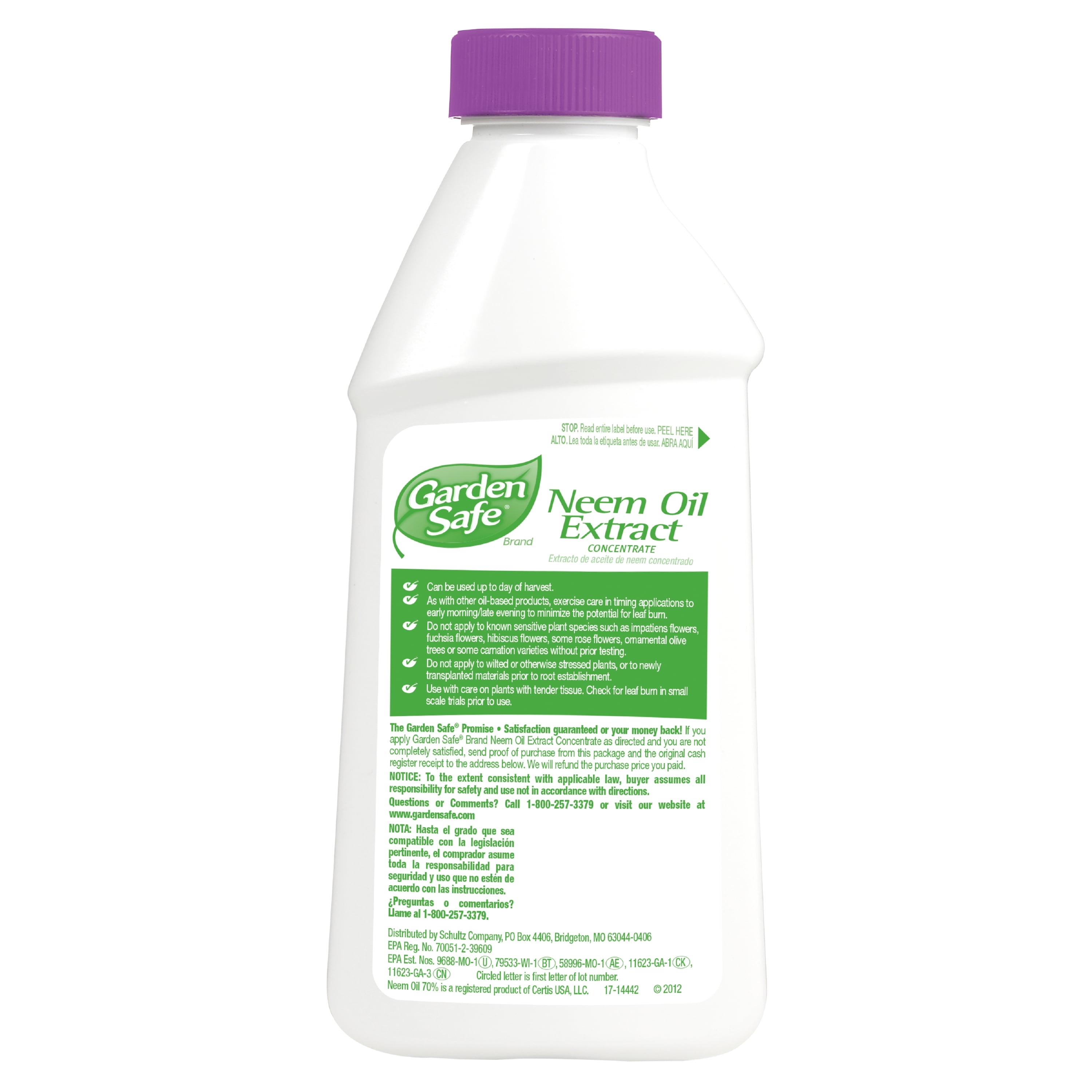 Garden Safe Brand Neem Oil Extract Concentrate 16 Fl Oz Walmart Com