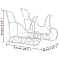 thumbnail image 4 of vidaXL Reindeers & Sleigh Christmas Decoration 320 LEDs Acrylic, 4 of 5