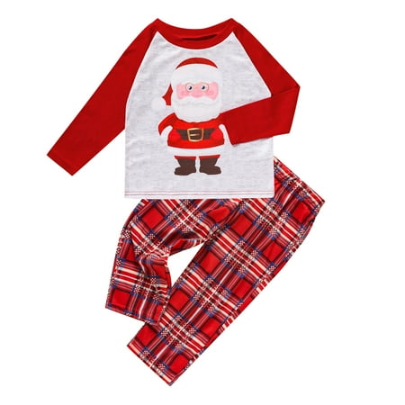 

Viworld Family Santa Claus XMAS Matching Outfits Adult Women Kids Baby Christmas Pyjamas Nightwear Pajamas PJS Set