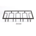 thumbnail image 1 of Stemware Holder Black 4 Slot Iron Wire Assembled Design Corrosion Resistant Easy Cleaning Glasses Storage Hanger for Bar, 1 of 11