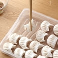 thumbnail image 3 of Caja de almacenamiento de carne para albóndigas de comida de 4 capas con tapa, soporte para contenedor a prueba de fugas, 3 of 5