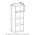 thumbnail image 5 of Pemberly Row Contemporary 4-Tier Open Shelf Bookcase in French Oak, 5 of 6