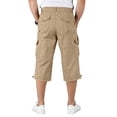 thumbnail image 4 of Cargo Shorts for Men Below Knee Stretch Waist Hiking Shorts Casual Quick Dry Workout Short with Multi-Pockets, S, 4 of 6