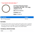 thumbnail image 2 of Air Cleaner Mounting Gasket - Compatible with 1966 - 1971 Jeep Jeepster 3.7L V6 1967 1968 1969 1970, 2 of 2