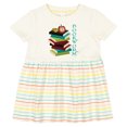 thumbnail image 3 of Inktastic Bookworm Reading Book Lover Girls Baby Dress, 3 of 5