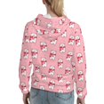 thumbnail image 7 of Kdxio pink Scarf bear Print Womens Oversized Hoodies Sweatshirts Hooded Pullover Tops Sweaters Casual-Small, 7 of 7