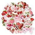 thumbnail image 5 of 35pcs Sweet Strawberry Stickers Dessert Stickers Cute Stickers for Laptops Suitcase Guitar, 5 of 9