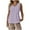 Purple, variant on WREESH Women's Cotton Linen V-Neck Tank Top Sleeveless Casual Summer Beach Vacation Blouse Solid Eyelet Tee
