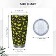thumbnail image 4 of Fotbe Cute Dinosaurs (2) Pattern 20 oz Tumbler Stainless Steel Vacuum Insulated Coffee Ice Cup Double Wall Travel Flask Leak-proof Coffee Cup-Without Straw, 4 of 8