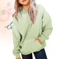 thumbnail image 2 of ZXLBBD Girls Hooded Pullover Sweatshirt Long Sleeve Cute Oversized Top Sportswear for Teen Kids Casual Cozy Versatile Daily Wear, 2 of 6