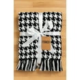 thumbnail image 4 of Fennco Styles Houndstooth Fringe Soft Throw Blanket - 50"x60", 4 of 4