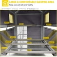 thumbnail image 6 of Aivituvin Chicken Coop Extra Large Chicken House Outdoor Poultry Cage for 8-10 Chickens, 6 of 14