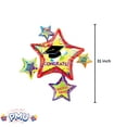 thumbnail image 6 of PMU Graduation "Congrats" Grad Star Cluster 31 Inch Mylar Foil Balloons Pkg/10, 6 of 6