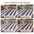 thumbnail image 7 of ODIKA 2'x3' Washable Accent Rug Pet Friendly, Bedside Mat Patriotic Stars Mosaic With Distressed Stripe Bands And Star Corners for Bedroom, Nursery, RV, 7 of 7