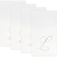 thumbnail image 4 of Gift Boutique 100 Silver Monogram Guest Napkins Letter L, 3-Ply Disposable White Paper Hand Towels for Bathroom, Wedding & Parties, 4 of 7