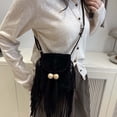 thumbnail image 5 of gcong Elegant Fringe Beaded Square Messenger Bag Versatile Crossbody Shoulder Handbag for Women Daily Use, 5 of 7