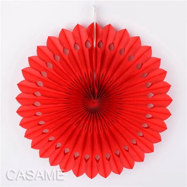 Pompones de papel decorativos para bodas, 10 cm, 15 cm, 20 cm y 25 cm, bolas de 4, 6, 8 y 10 pulgadas, para fiestas, decoración del hogar, papel de seda, decoración de cumpleaños, abanico rojo de 8