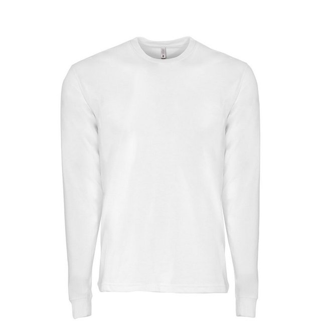 Next Level - Camiseta de manga larga tacto ante para adultos unisex (Blanco)