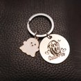 thumbnail image 4 of cute ghost charms stainless steel keychain holloween gift for kid boys and girls, 4 of 10