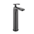 thumbnail image 2 of Sublime Single Hole, Single-Handle, High Arc Bathroom Faucet in Gunmetal Grey, 2 of 10