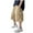Khaki, variant on ZACPNCV Boy's Baggy Cargo Shorts Straight Leg Cool Shorts Flap Pocket Letter Patched Short Black 5-6 Years