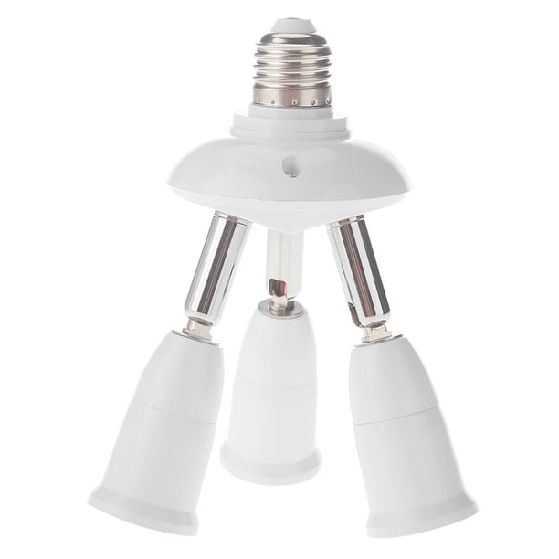 Encendiendo Lámpara Divisor ajustable E27 Adaptador de base de de 3 cabezales PortaLED