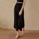 thumbnail image 2 of TaTaai Women Loose Fit Solid Color Wide Leg Cropped Yoga Pants Pilates Sports Pants High Waist Stretchy Breathable Non See-through Machine Washable Gym Casual Wear Gift, 2 of 5