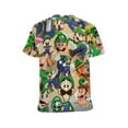 thumbnail image 3 of Luigi's Mansion Game Cartoon Unisex Short-sleeve Shirt For Men Women Novelty 3D Print T-Shirt Soft Comfortable Tee Shirts, 3 of 7