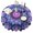Purple Blue Tie, variant on Orange Blue Tie Dye Spiral Pattern Round Tablecloth 60"x60",Wrinkle Wipeable Table Cloth for Kitchen Dining Room Picnic Patio Party
